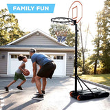 5.4-10ft Portable Basketball Hoop Goal System For Indoor Outdoor