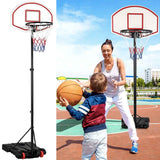 5.4-10ft Portable Basketball Hoop Goal System For Indoor Outdoor