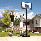 5.4-10ft Portable Basketball Hoop Goal System For Indoor Outdoor
