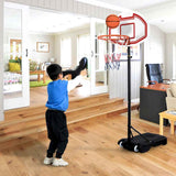 5.4-10ft Portable Basketball Hoop Goal System For Indoor Outdoor