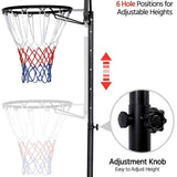 5.4-10ft Portable Basketball Hoop Goal System For Indoor Outdoor