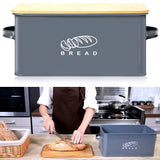 Large Farmhouse Bread Storage Basket Bin Tin Box