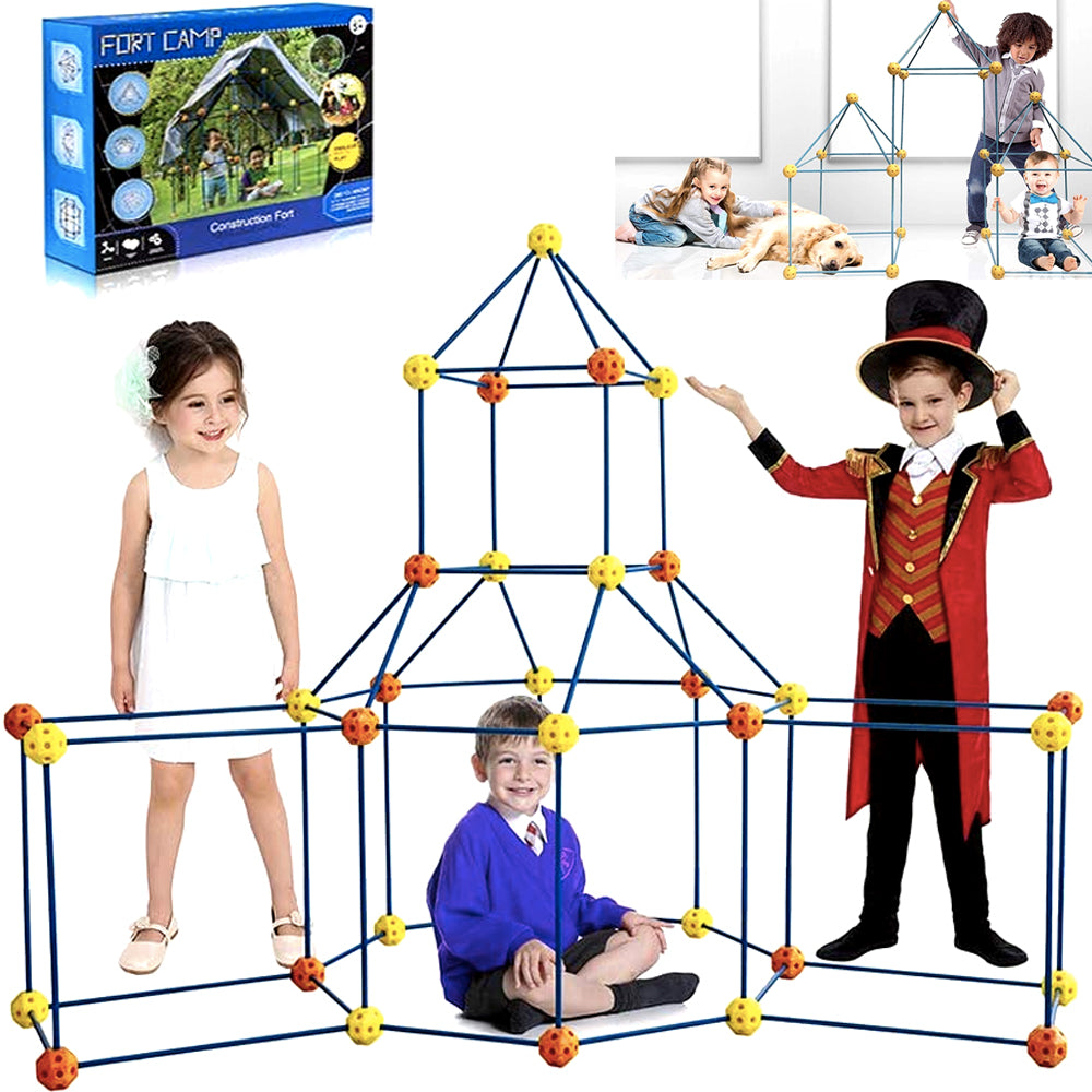 158 Pcs Ultimate Fort Building Kit Perfect Gift Toys For Kids Age