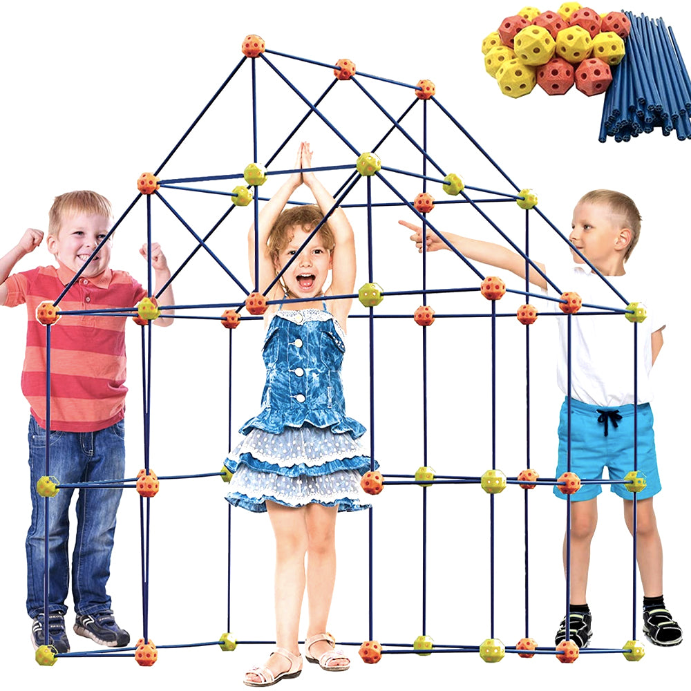 158 Pcs Ultimate Fort Building Kit Perfect Gift Toys For Kids Age 5