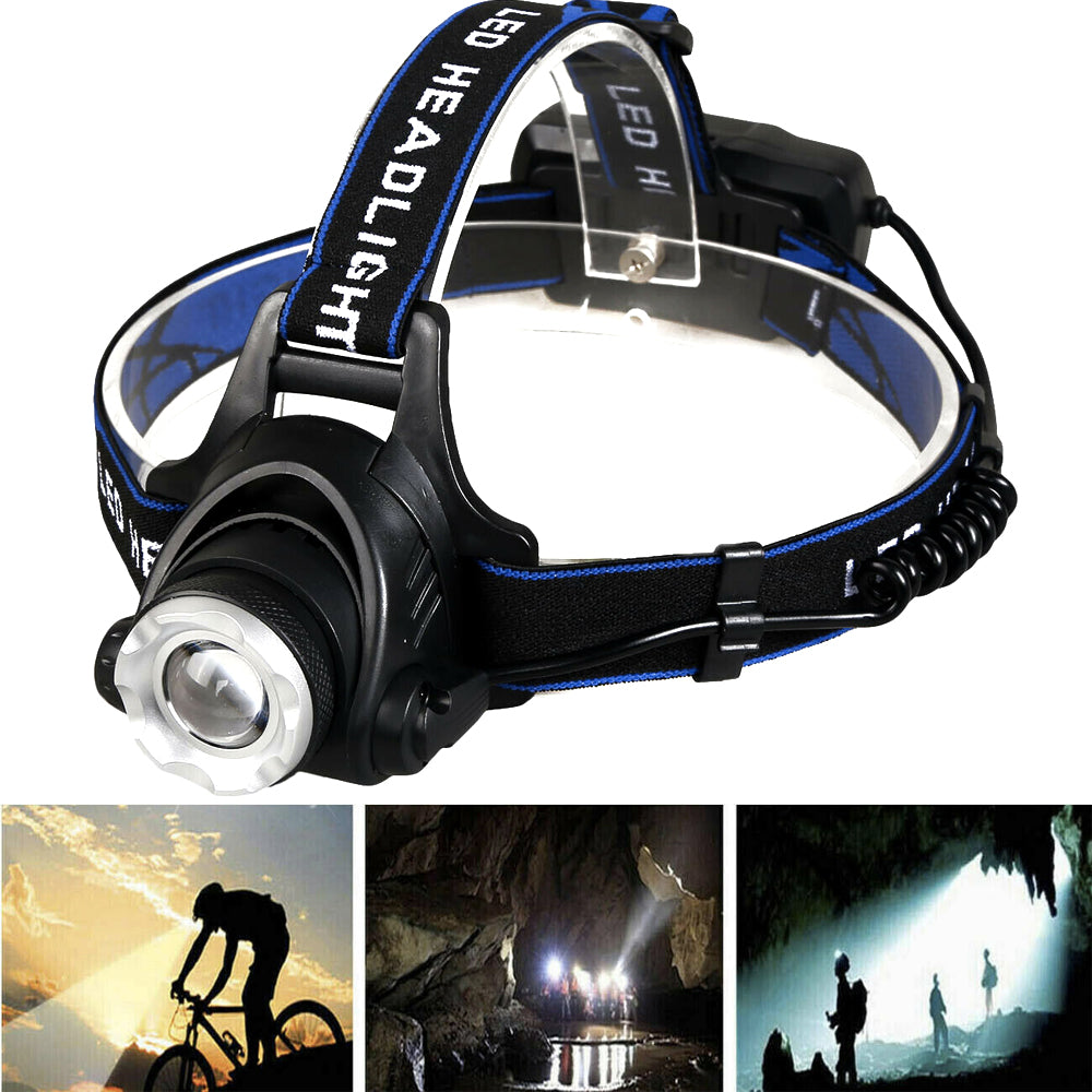 Best & Brightest Rechargeable Led Headlamp with 2 Rechargeable