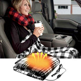 12V Electric Heated Blanket Warming Throw For Car RV Truck Travel 44"x60"