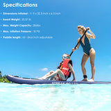 11 ft Inflatable Stand Up Paddle Board SUP Board With Complete Kit