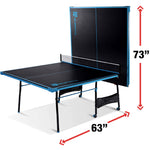 Ping Pong Game Set - Official Size Foldable Tennis Table With Paddles and Balls