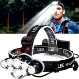 Rechargeable Headlamp 8 Led with 2 Rechargeable Battery Outdoor Head Lamps