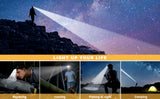 Rechargeable Headlamp 8 Led with 2 Rechargeable Battery Outdoor Head Lamps