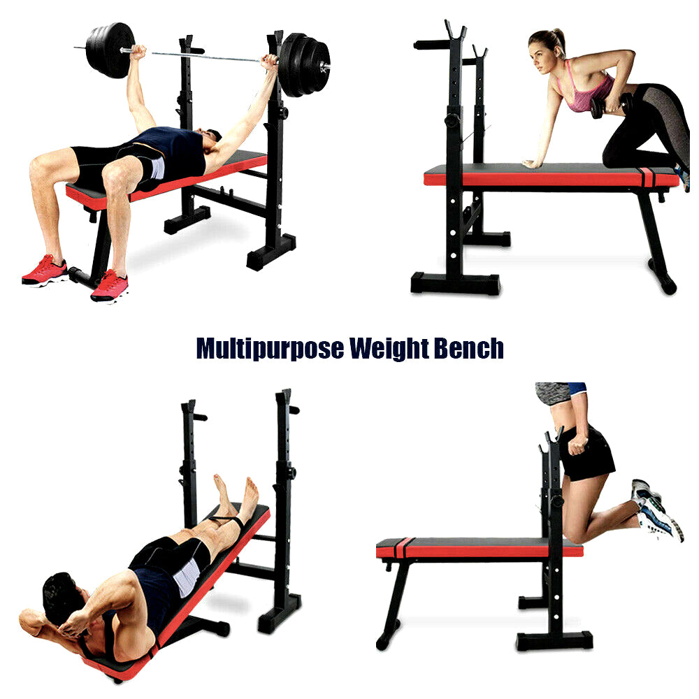 Weight Bench Workout Bench For Exercise Gym Workout Adjustable Set