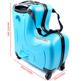 Kids Luggage 20"/24" Carry On Scooter Suitcase Portable Travel Trolley Case