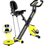 3in1 Folding Exercise Bike Stationary Spin Magnetic X Bike Gym Workout 280lb