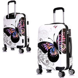 Butterfly Luggage Set - 4 Pc Luxury Suitcases sets For Men And Women