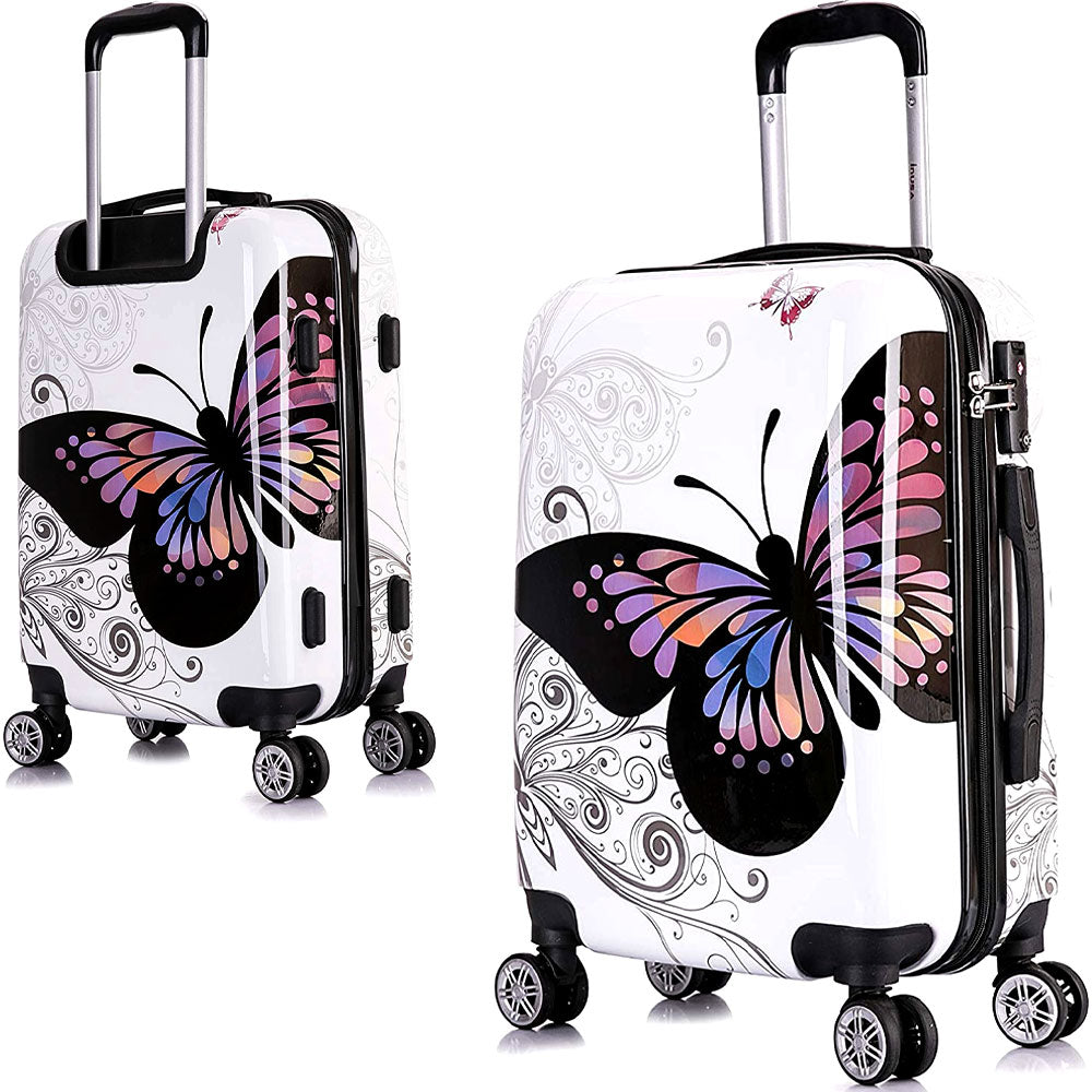 Butterfly Luggage Set - 4 Pc Luxury Suitcases sets For Women And