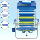 Camping Chair - Backpack Folding Beach Rocker Chair 5-Position