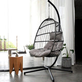 Luxury Egg Chair With Stand Outdoor Hanging Hammock Swing chair
