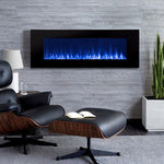 18"-60" Luxury Electric Fireplace Wall Mount Insert Realistic Dancing Flame