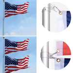 Telescoping Stand Flag Poles Kit For Yard House