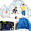 140 PCS Fort Building Kit Glow in The Dark Creative Forts Construction - WarehousesChoice