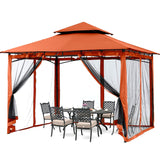 Heavy Duty Gazebo All Season Patio Metal Gazebo For Outdoor Backyard Garden