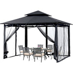 Heavy Duty Gazebo All Season Patio Metal Gazebo For Outdoor Backyard Garden