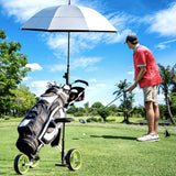 Golf Push Bag Cart Upgraded Wheeled Golf Carts With Seat