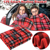 12V Electric Heated Blanket Warming Throw For Car RV Truck Travel 44"x60"