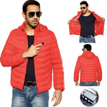 Upgraded USB Electric Red Heated Jacket Coat For Man And Woman