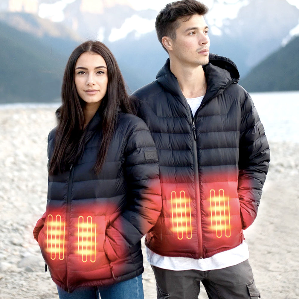 Heated Jacket With USB Battery Winter Warm Coats Vest For