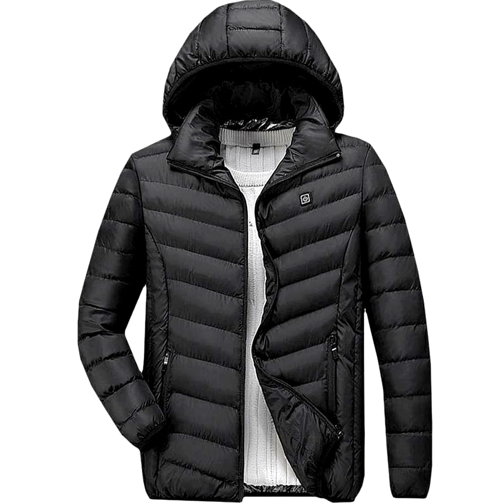 tklpehg Heated Coats for Men Heated Vest Outdoor Warm Clothing Heated for  Riding Skiing Fishing Charging Via Heated Coat Black XXL 