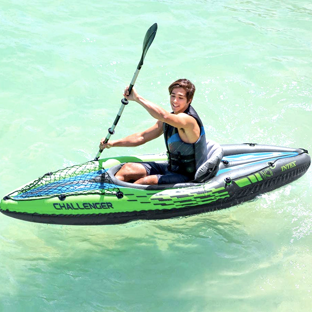 Intex Challenger K2 2-Person Inflatable Kayak Set Blow Up Boat