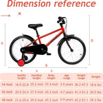Kids Bike 14/16/18/20 Inch Toddler Bicycles With Training Wheels And Dual Handbrakes