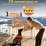 Outdoor Electric Patio Heater With Remote Control Space Heaters