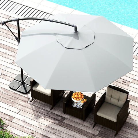 Large Patio Umbrella 10Ft Outdoor Cantilever Pool Deck Garden Umbrella – Warehouses Choice Large Patio Umbrella 10Ft Outdoor Cantilever Pool Deck Garden Umbrella – Warehouses Choice