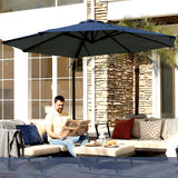 Large Patio Umbrella 10 Ft Outdoor Cantilever Pool Deck Umbrellas