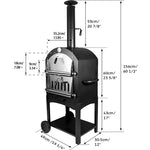 Outdoor Wood Pizza Ovens - Portable Backyard Wood Fired Pizza Oven