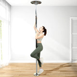 Professional Portable Stripper Dance Static And Spinning 9 Ft Pole