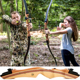 62" Wooden Archery Takedown Recurve Bow and Arrow For Hunting