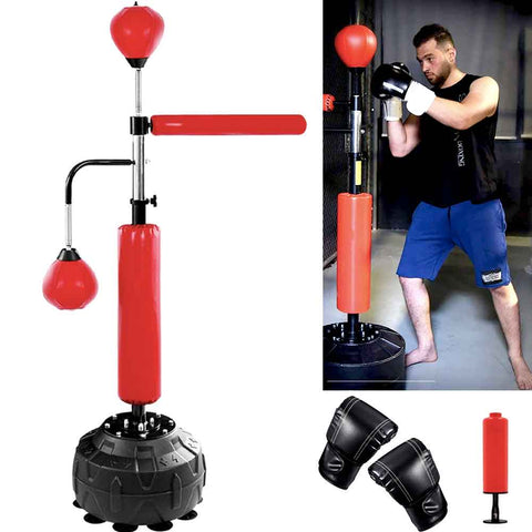 Reflex Bag Boxing Freestanding Heavy Punching Bag for Adults, Height  Adjustable Speed Training Punching Ball with Suction Cup Large Base and  Solid