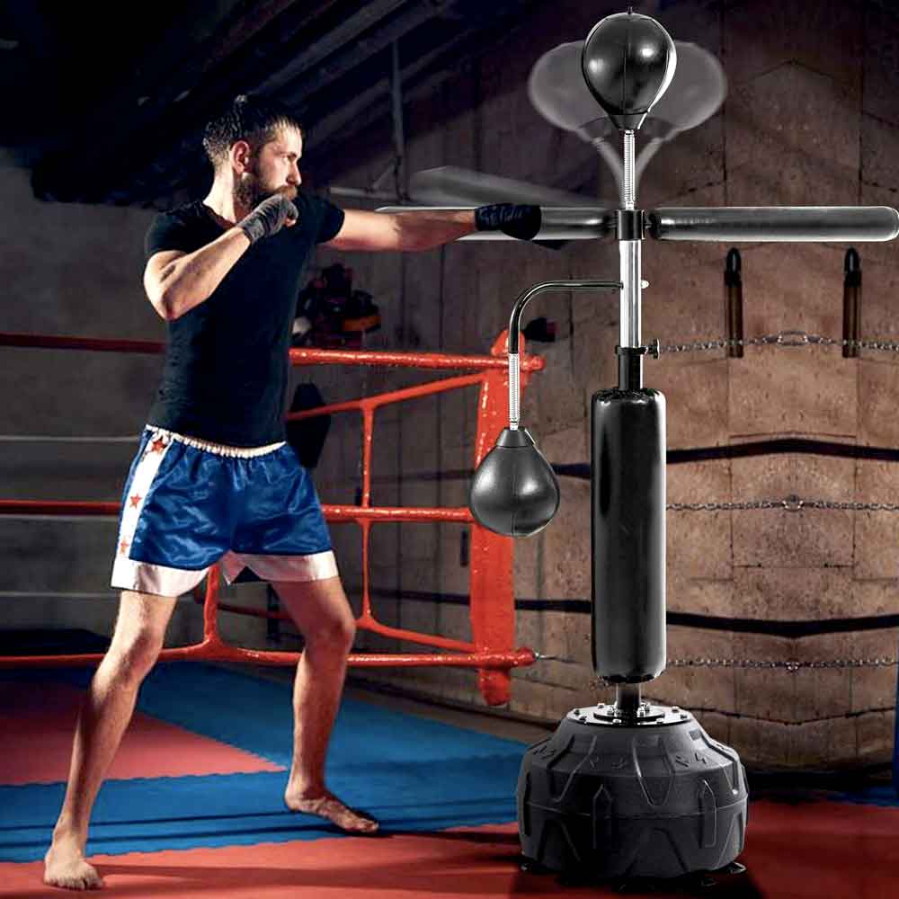  Reflex Punching Bag Boxing Cobra Bag Height Adjustable  Freestanding Speed Bag with Weighted Suction Cup Base, Training Equipment  for Boxing, MMA, Kickboxing, and Muay Thai at Home Gym : Sports