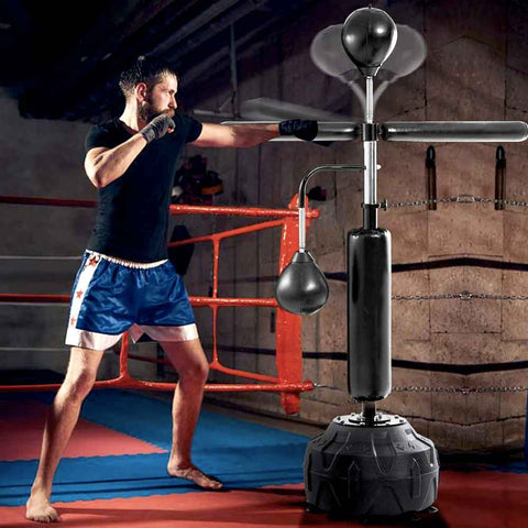Heavy Reflex Bag Free Standing Boxing Cobra Punching Speed Bag Black Red –  WarehousesChoice