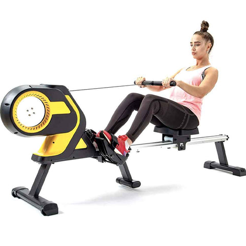 Rowing Machine Home Rower Magnetic Exercise With LCD Monitor