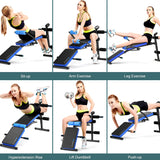 Weight Bench With 5 adjustable Positions Foldable Workout Bench Home Gym