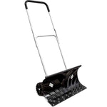 Heavy Duty Rolling 26'' Snow Pusher Shovel With 6" Wheels