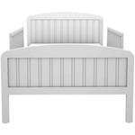 Toddler Bed - Kids Wood Bed with Attached Guardrails For Boys Girls