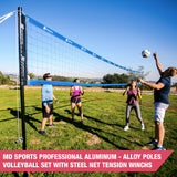 Official Size Premium Volleyball Net Set With Heavy-Duty Steel Poles