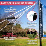 Official Size Premium Volleyball Net Set With Heavy-Duty Steel Poles