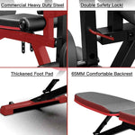 Full Body Incline Workout Weight Bench Adjustable Exercises Gym Press Set
