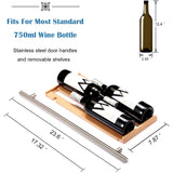 12" Wine Cooler 18 Bottle Stainless Steel Fridge Chiller With Digital Temperature